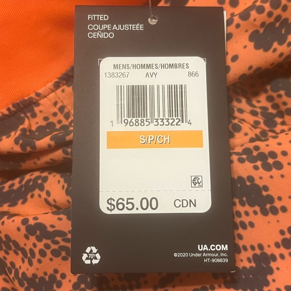 NWT Under Armour Men's Small Orange UA Launch Elite 5” Running Print Shorts - Picture 2 of 6